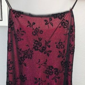 Retro shimmer long dress